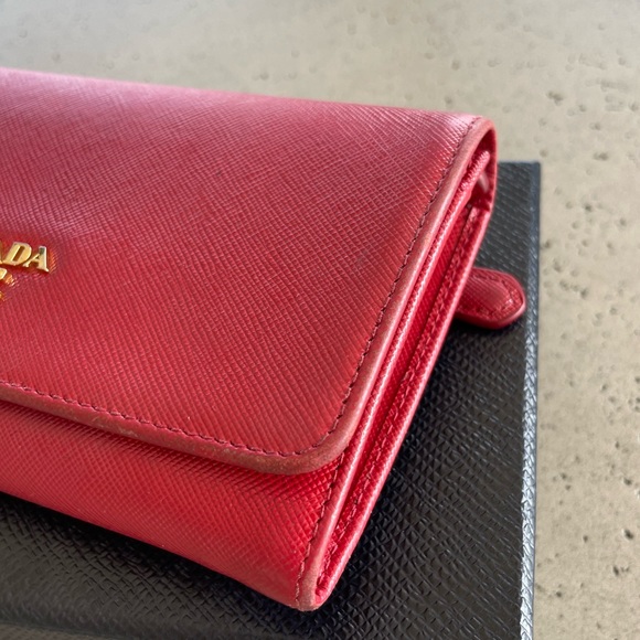 PRADA red saffiano wristlet - Picture 13 of 13